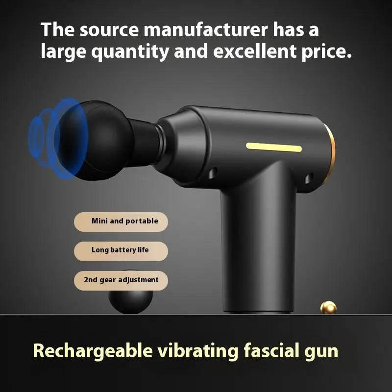Factory Direct Sales Massage Gun Rechargeable Portable Household Muscle Electric